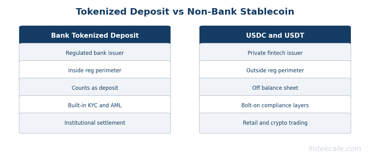 Tokenized vs stablecoin