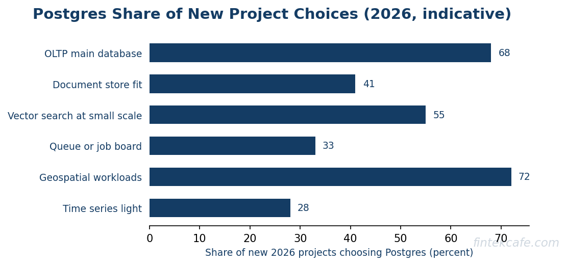 Postgres share of new projects