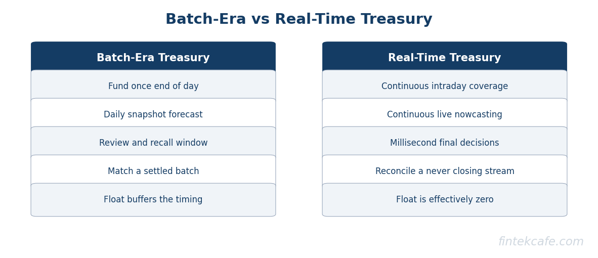 Batch vs realtime