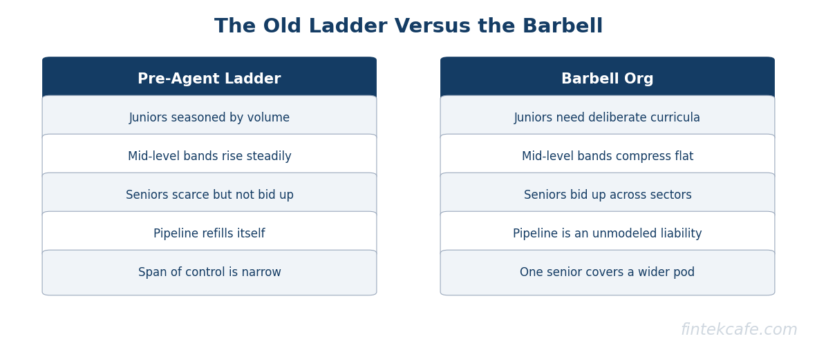 Ladder vs barbell