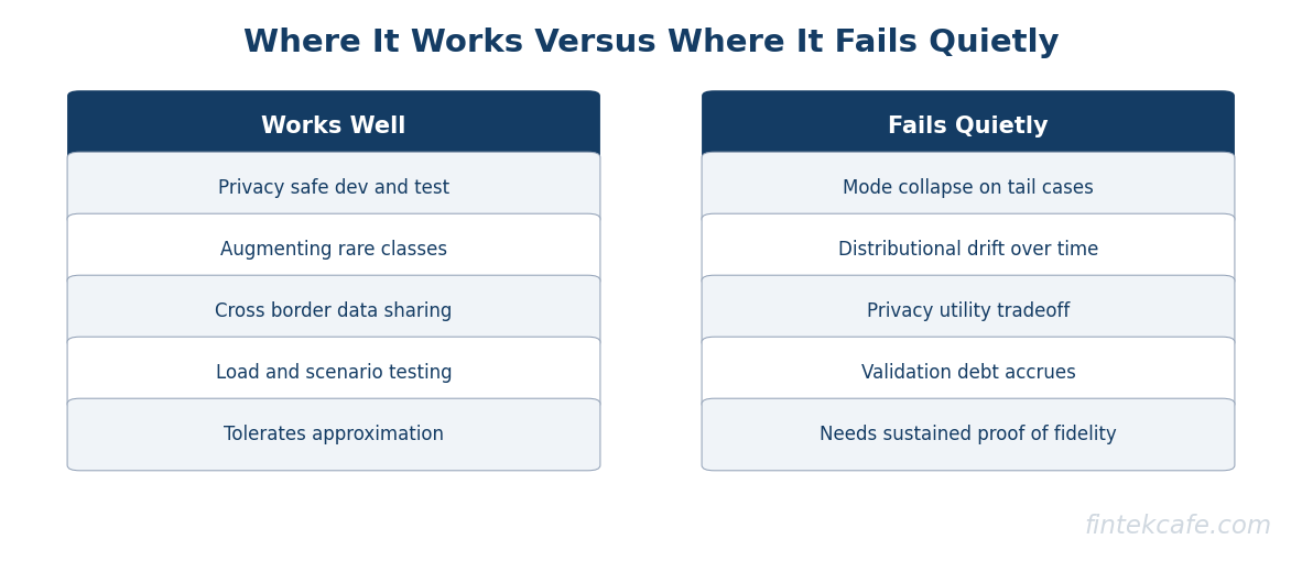 Works vs fails