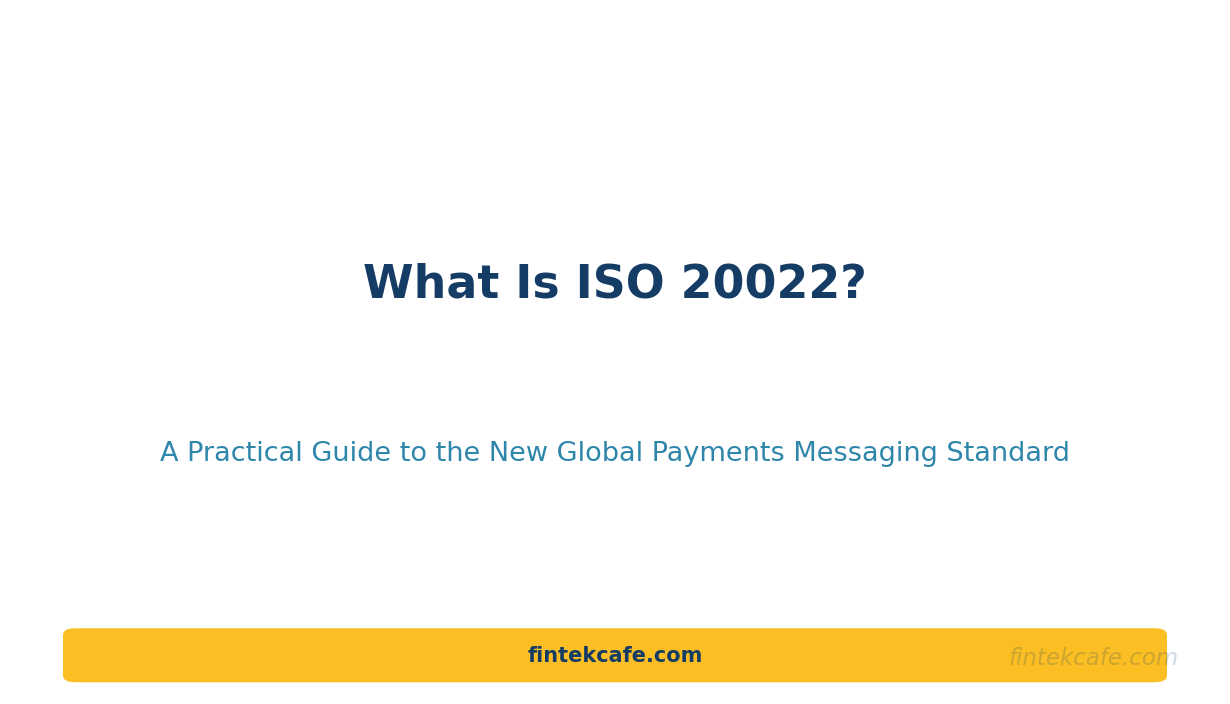 What Is ISO 20022? The Payments Standard Quietly Reshaping Global Banking