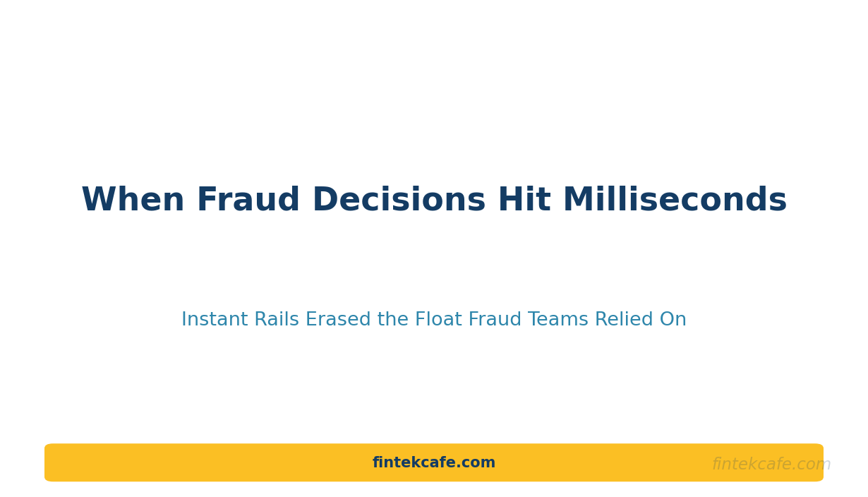 Real-Time Fraud Detection: How Payments Risk Moved to Milliseconds