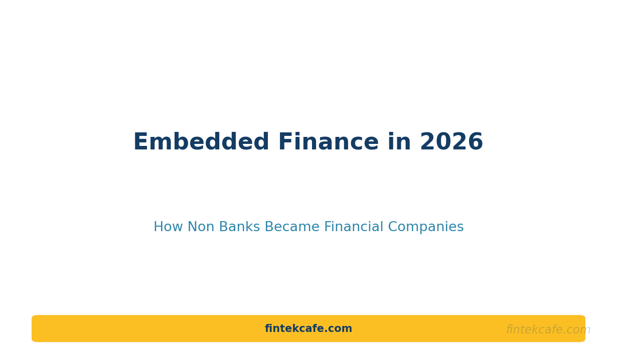 Embedded Finance in 2026: How Non-Banks Became Financial Companies