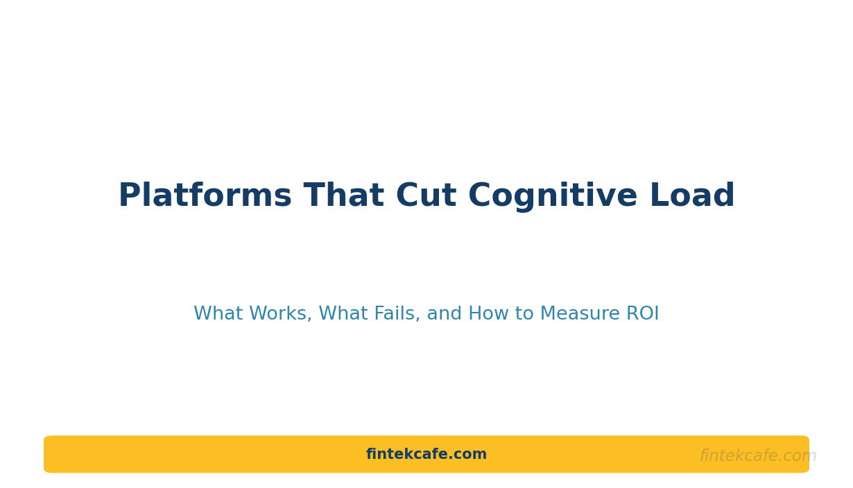 Platform Engineering and Internal Developer Platforms: What Actually Reduces Cognitive Load