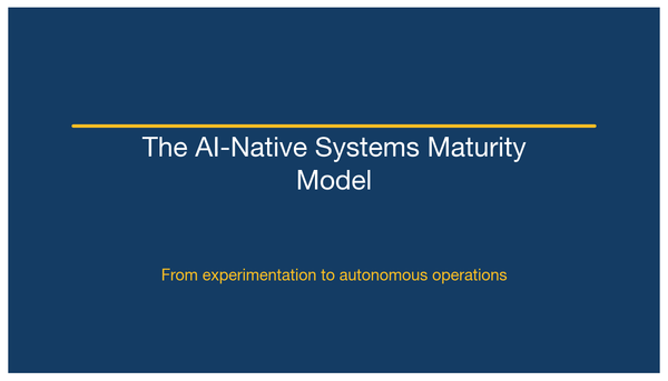 The AI-Native Systems Maturity Model