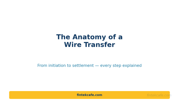 The Anatomy of a Wire Transfer: From Initiation to Settlement