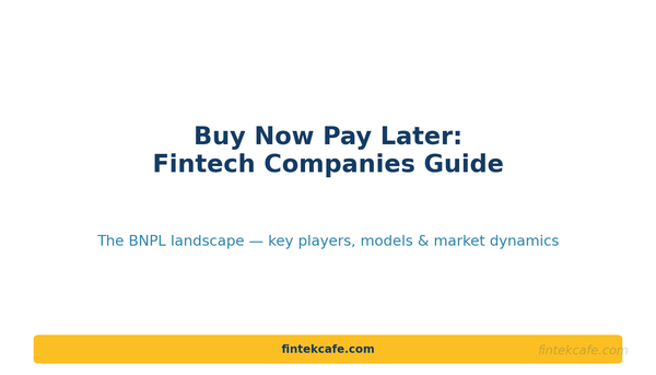 What are "Buy Now Pay Later" (BNPL) Fintech companies?