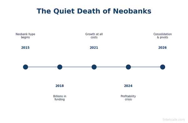 The Quiet Death of Neobanks:And What Actually Replaces Them