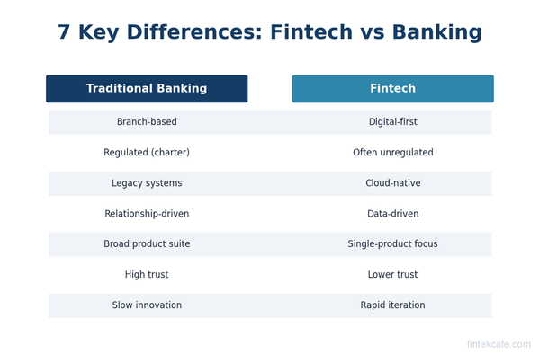 Fintech vs Traditional Banking: 7 Key Differences Every Executive Should Know