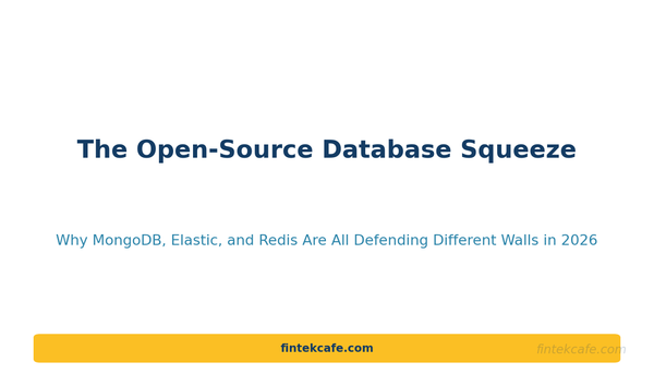 The Open-Source Database Squeeze: Why MongoDB, Elastic, and Redis Are All Defending Different Walls in 2026