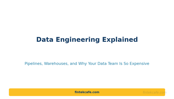 Data Engineering Explained: Pipelines, Warehouses, and Why Your Data Team Is So Expensive