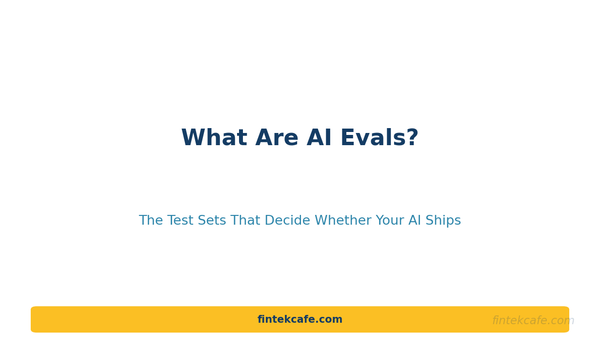 What Are AI Evals? The Test Sets That Decide Whether Your AI Ships