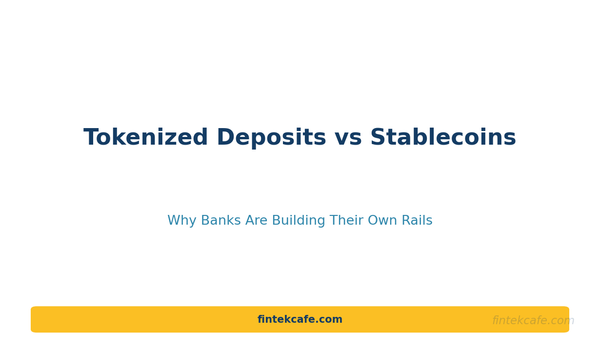 Tokenized Deposits vs Stablecoins: Why Banks Are Building Their Own Rails