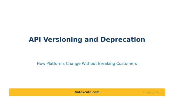 API Versioning and Deprecation: How Platforms Change Without Breaking Their Customers