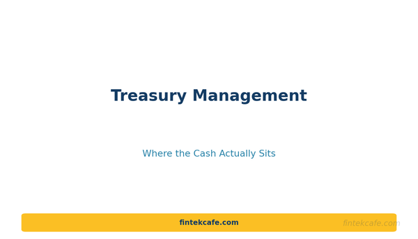 Treasury Management for Growing Companies: Where the Cash Actually Sits