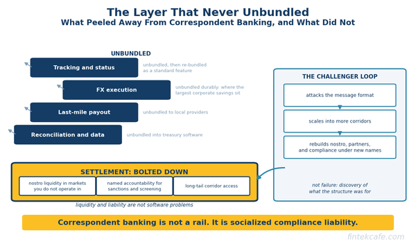 Cross-Border B2B Payments: Why the Correspondent Stack Refuses to Die