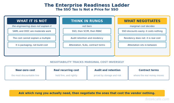 The SSO Tax and the Enterprise-Readiness Ladder: What B2B Software Really Charges For